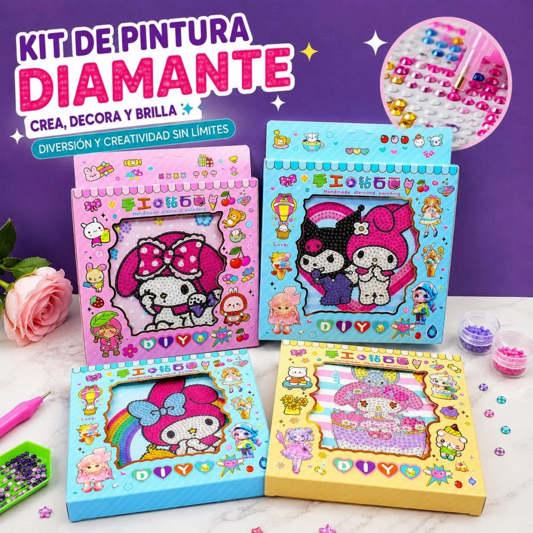 CUADRO DIAMANTE KUROMI A222
