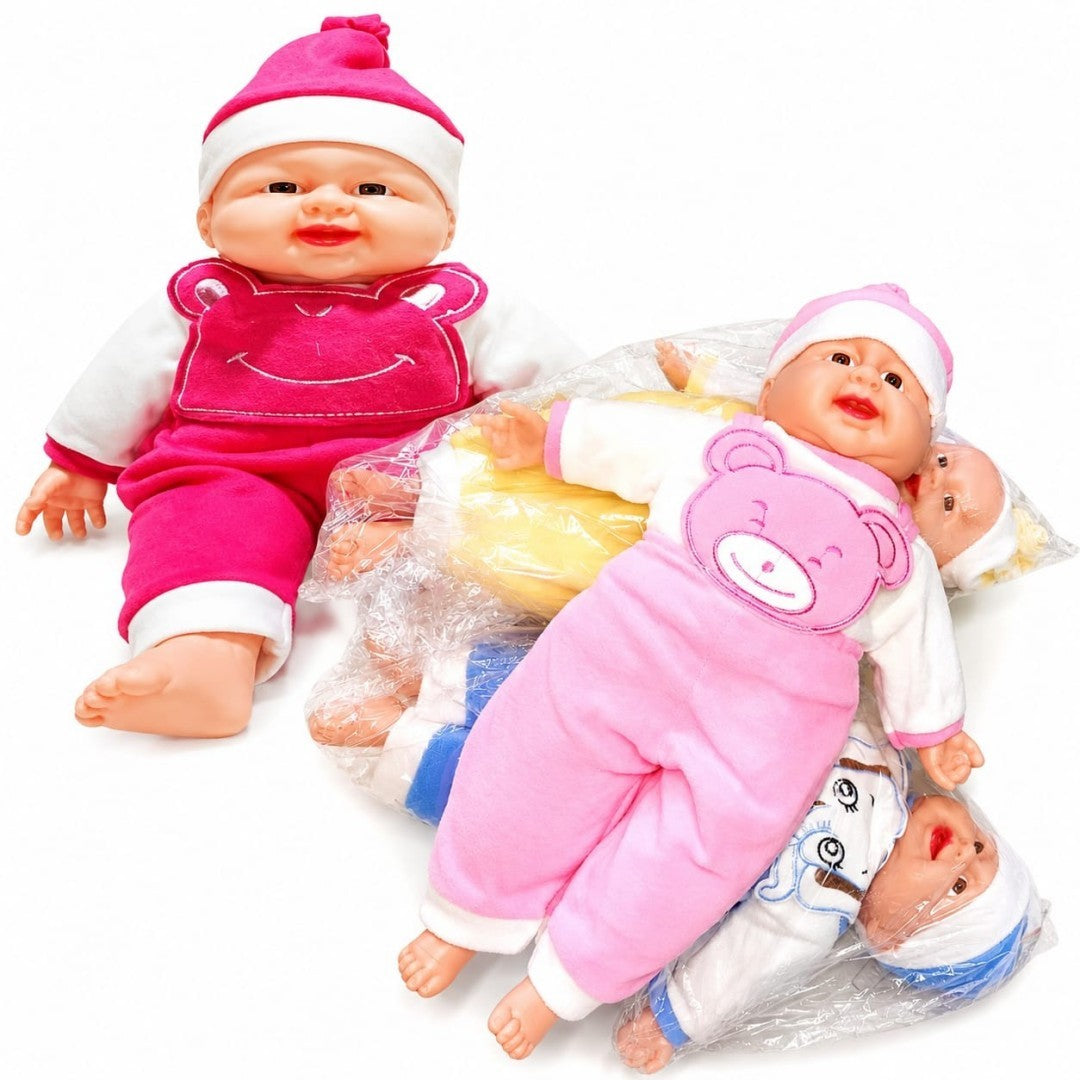 MUNECO BEBE PELON CON RISA GDE 132