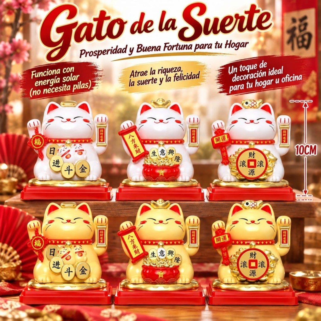 GATO SUERTE 8.5*10CM