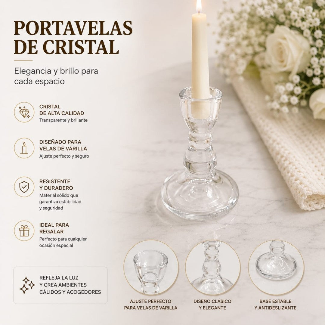 CANDELABRO VIDRIO COPA