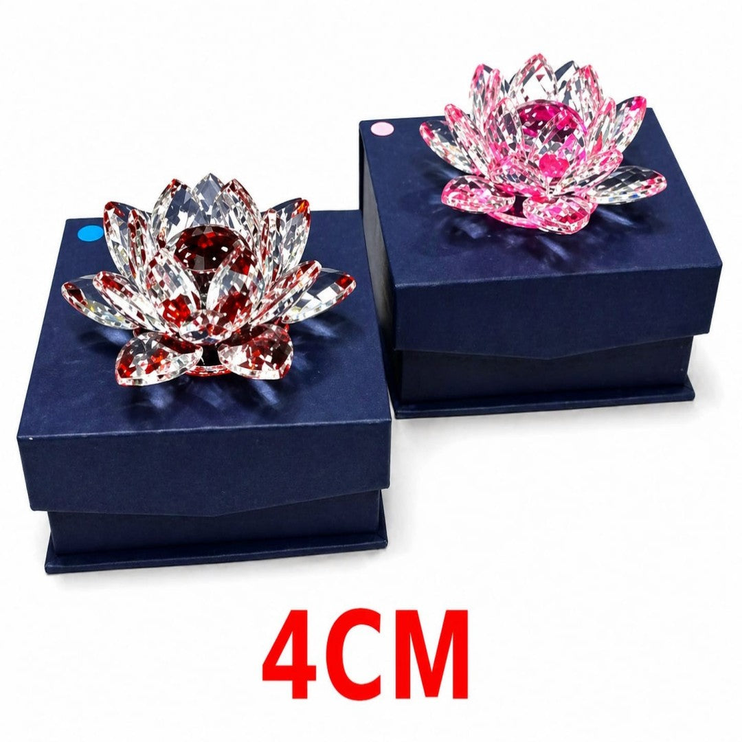 FLOR LOTO CRISTAL 4CM