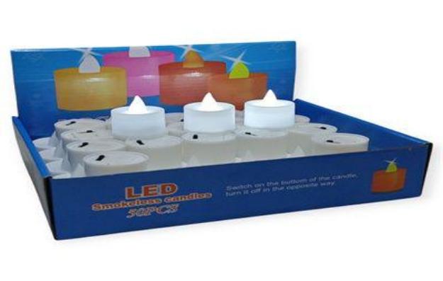 CANDELA LED BLANCA LUZ BLANCA