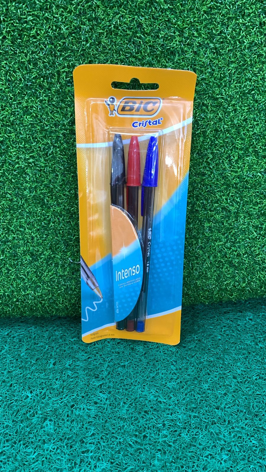BOLIGRAFO INTENSO 1.6 AZUL/NEGRO/ROJO BL 3UDS