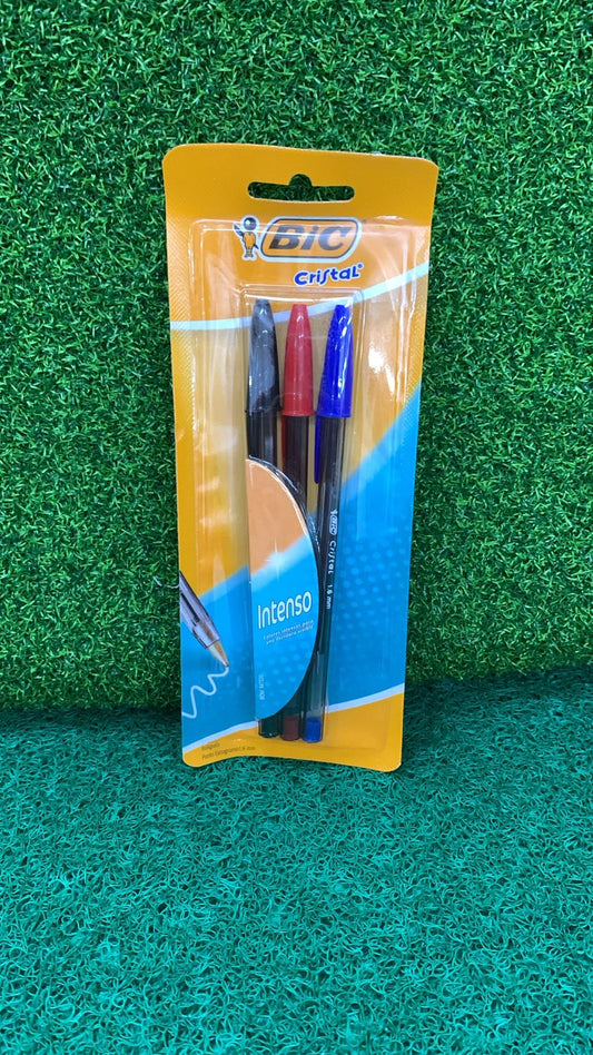 BOLIGRAFO INTENSO 1.6 AZUL/NEGRO/ROJO BL 3UDS