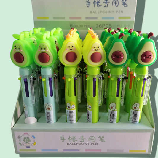 LAPICERO 6COLOR AGUACATE