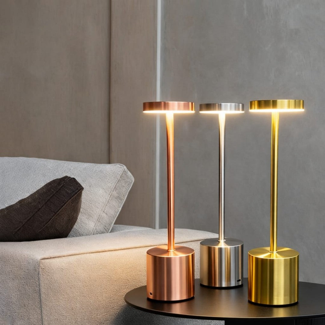 LAMPARA DE MESA TACTIL METAL