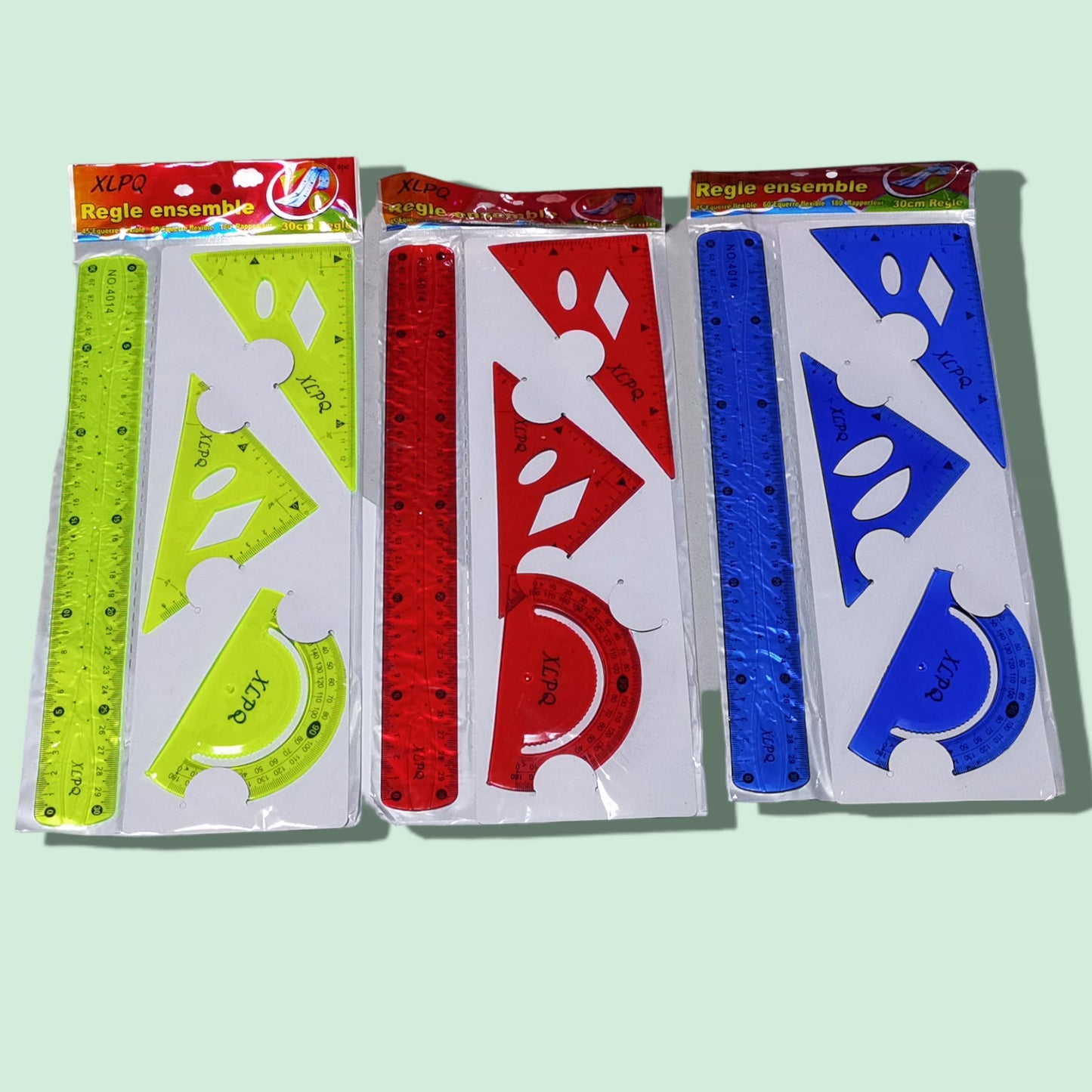 SET REGLA SUAVE 30CM COLOR