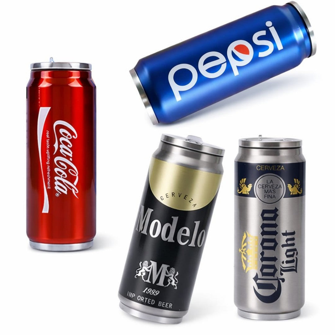 VASOS ACERO TIPO LATA 500ML (coca cola agotada )