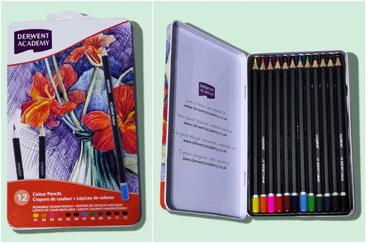 LAPICES DE COLOR 12PCS CAJA METAL