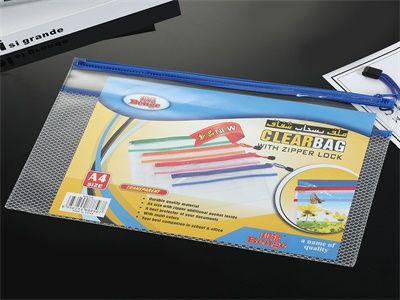 BOLSA ESCOLAR PVC ZIPPER GDE 8856A4