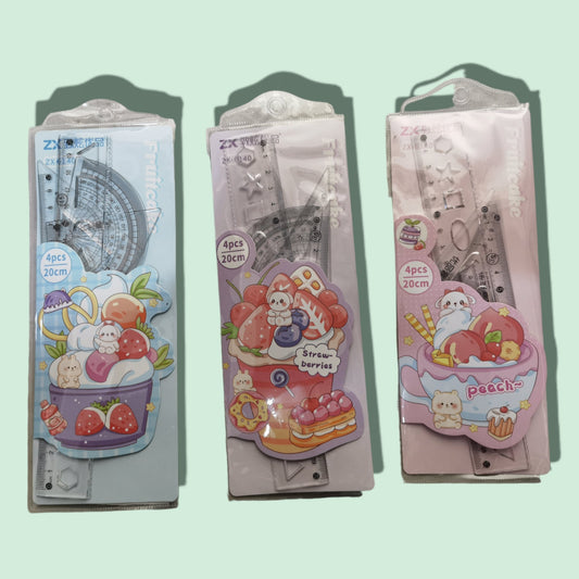 SET REGLA Y ESCUADRA ZX-6312