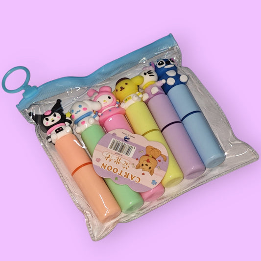 RESALTADOR SANRIO 6PCS Y-1027
