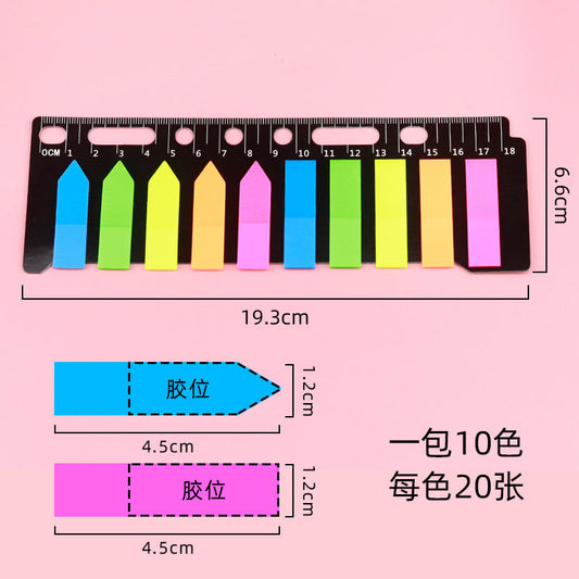 MARCADOR DE PAGINA 10PCS PET10