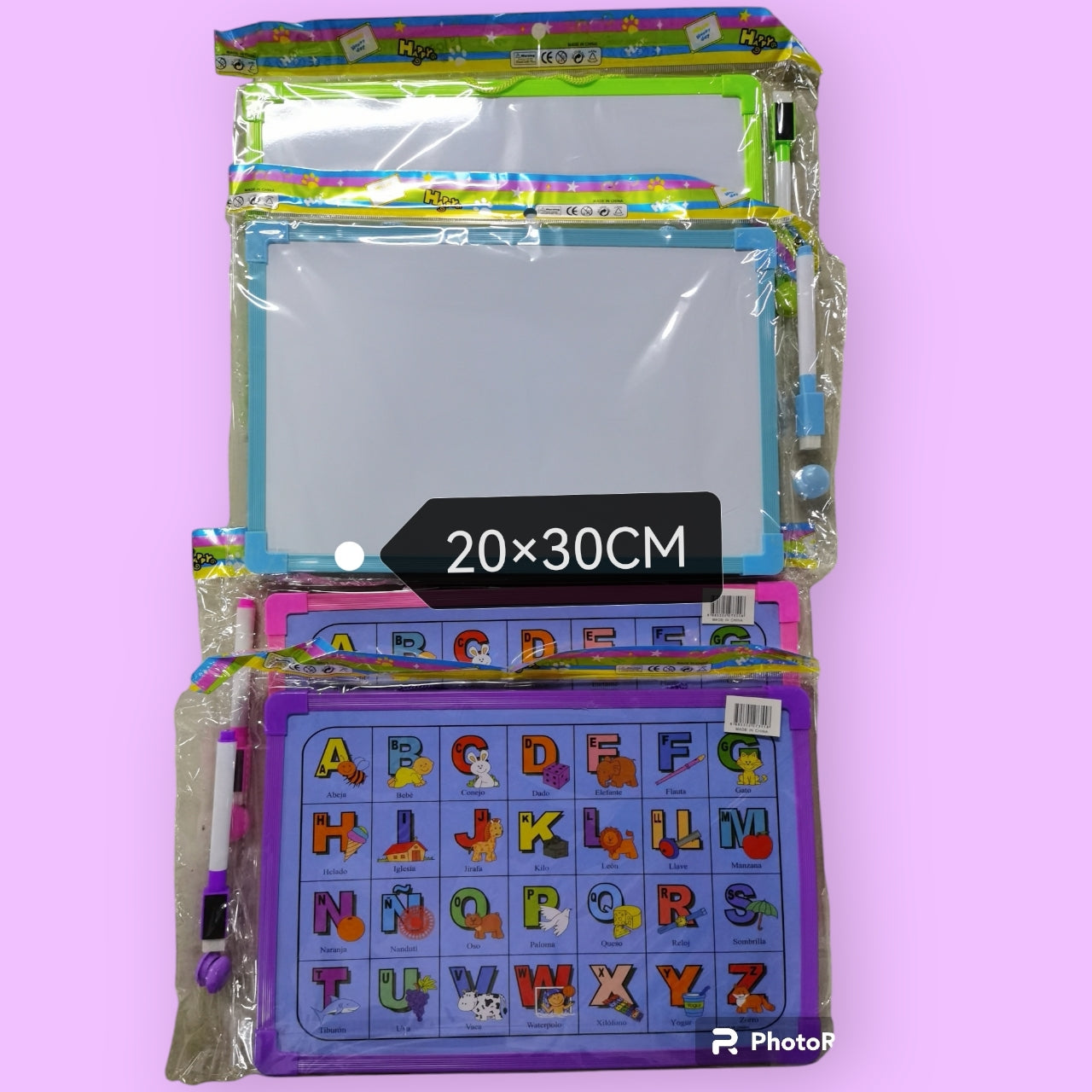 PIZARRA CON LETRA 20*30