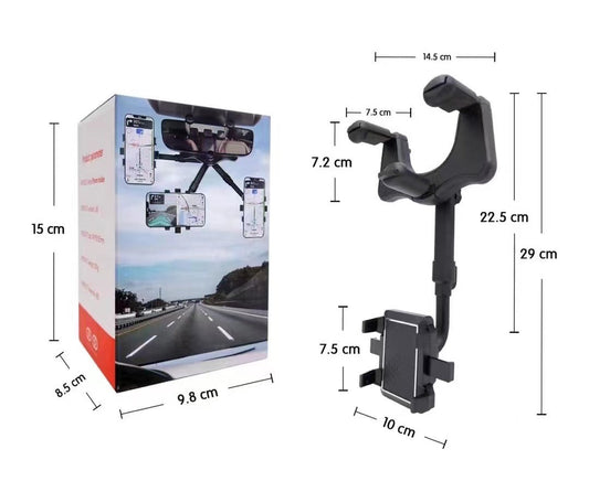 SOPORTE CELULAR P/ ESPEJO CARRO Y611