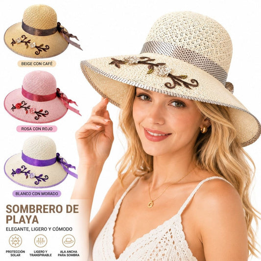 SOMBRERO MUJER FLOR A 4422