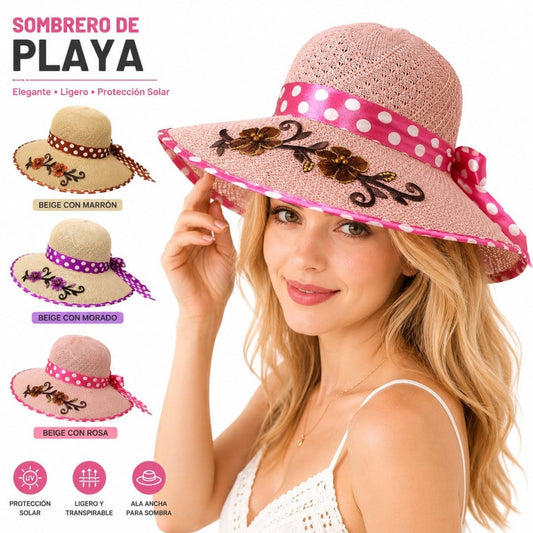 SOMBRERO MUJER FLOR B 4422