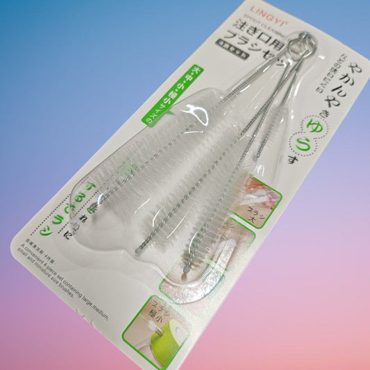 SET CEPILLO LAVA BOTELLA 4PCS