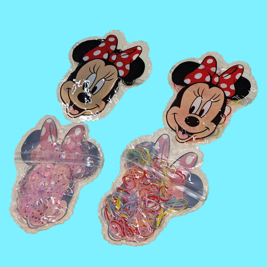 LIGAS PARA CABELLO BOLSA MICKEY 200PCS