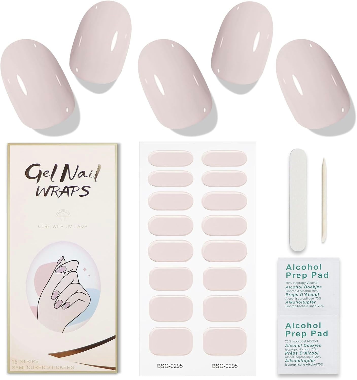 TIRAS DE UNAS DE GEL 16