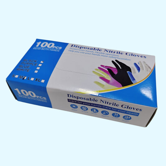 GUANTES DE VINILO NEGRO