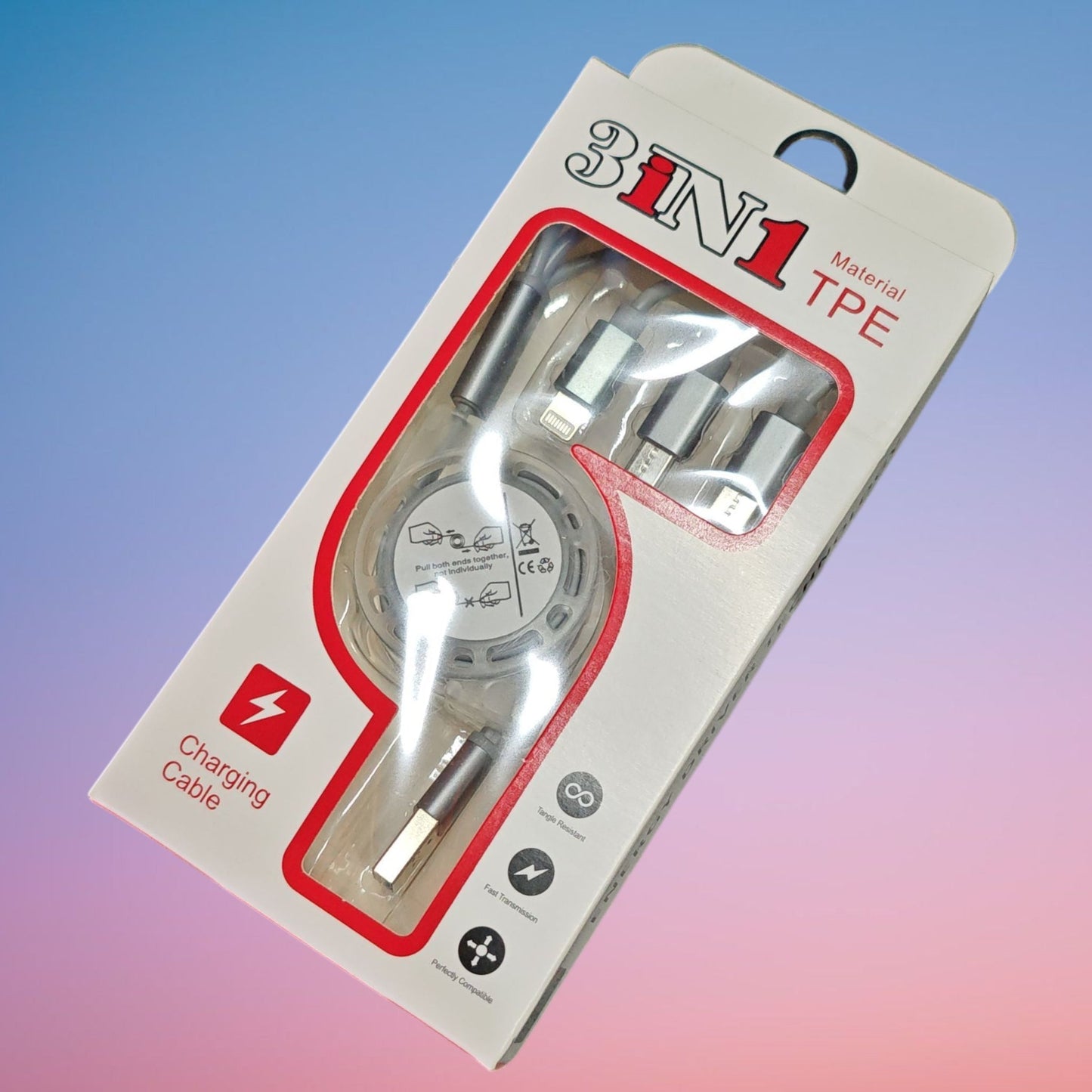 CABLE CELULAR RETRACTIL 3EN1