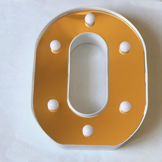 LAMPARA LETRA O 16CM