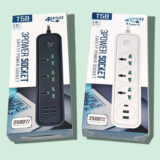 REGLETA CON USB 2M T58