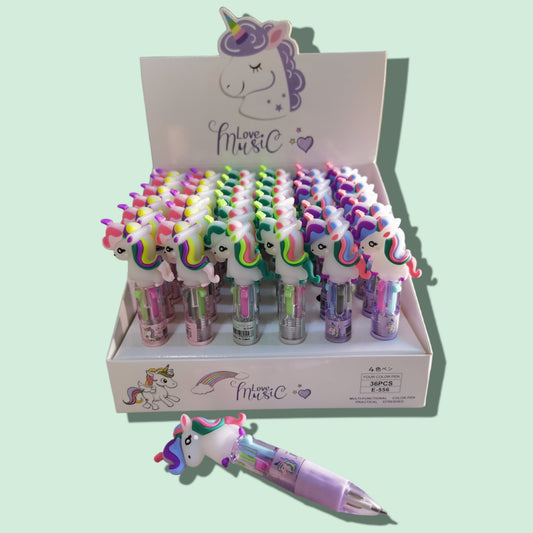 LAPICERO 4 COLOR UNICORNIO