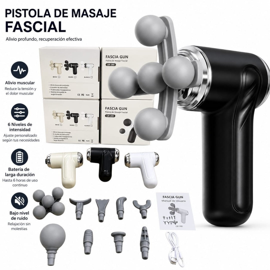 PISTOLA DE MASAJE MUSCULAR 5BOLA LM-280
