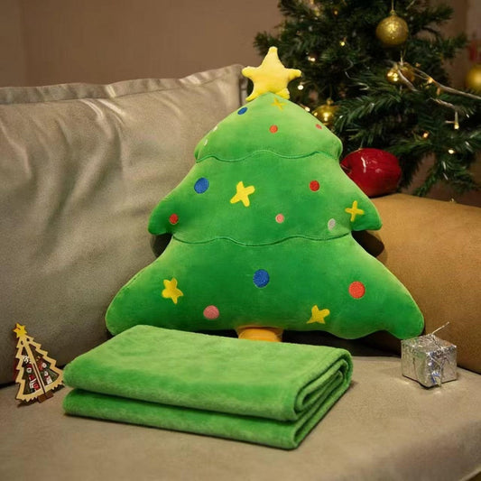 COBIJA ALMOHADA ARBOL NAVIDAD 50CM