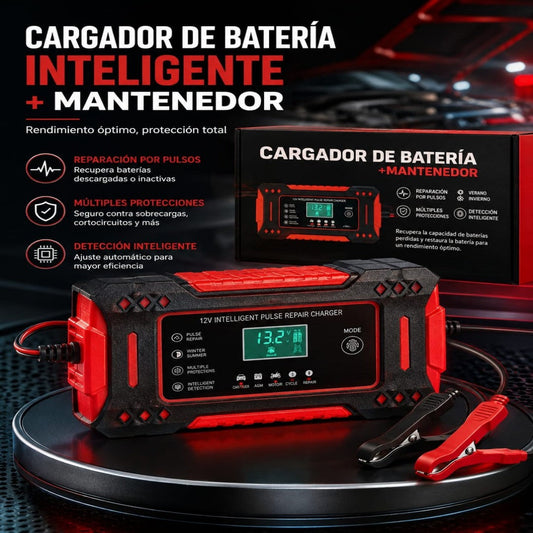 CARGADOR INTELIGENTE PARA BATERIA 12V