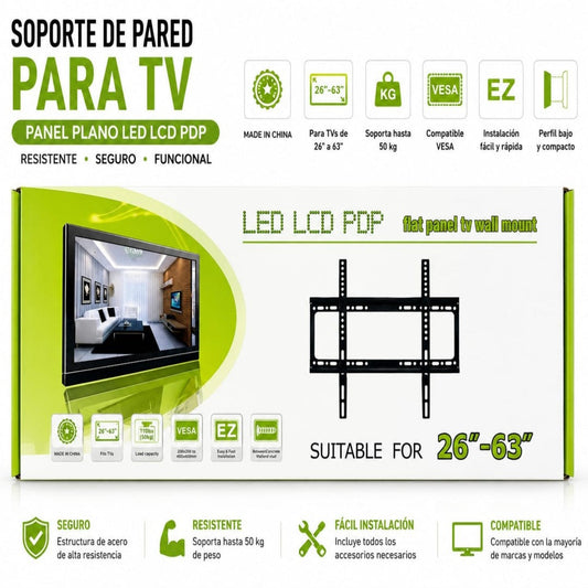 SOPORTE DE PARED PARA TV 26-63PULG