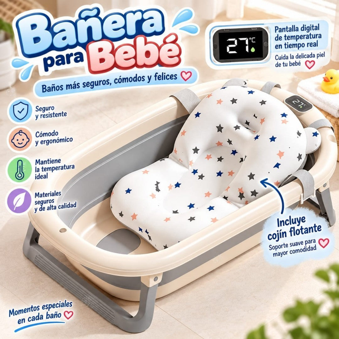 BANERA PARA BEBE CON TERMOMETRO Y COJIN