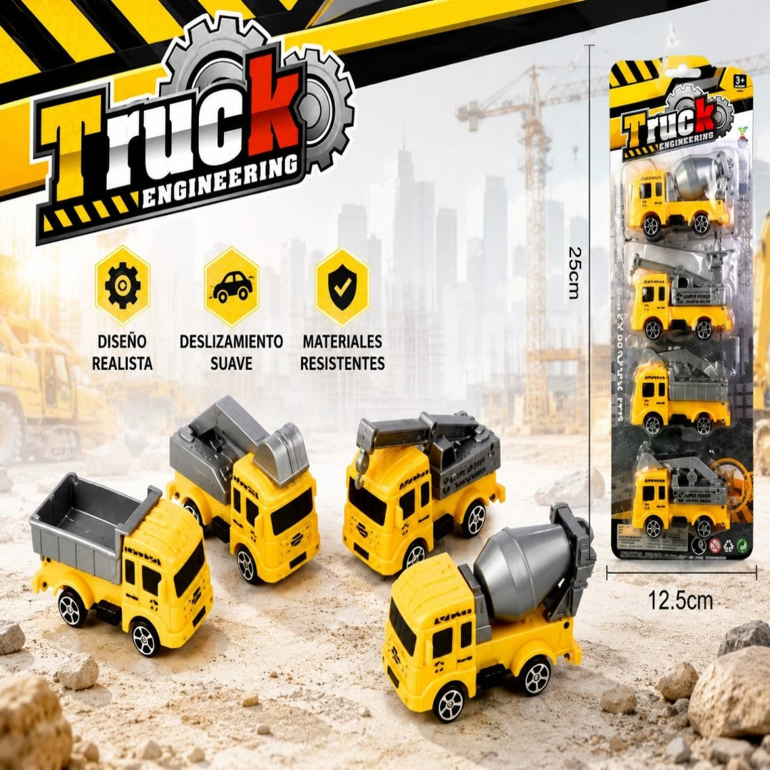 SET CARRO CONSTRUCCION 4PCS 688-5