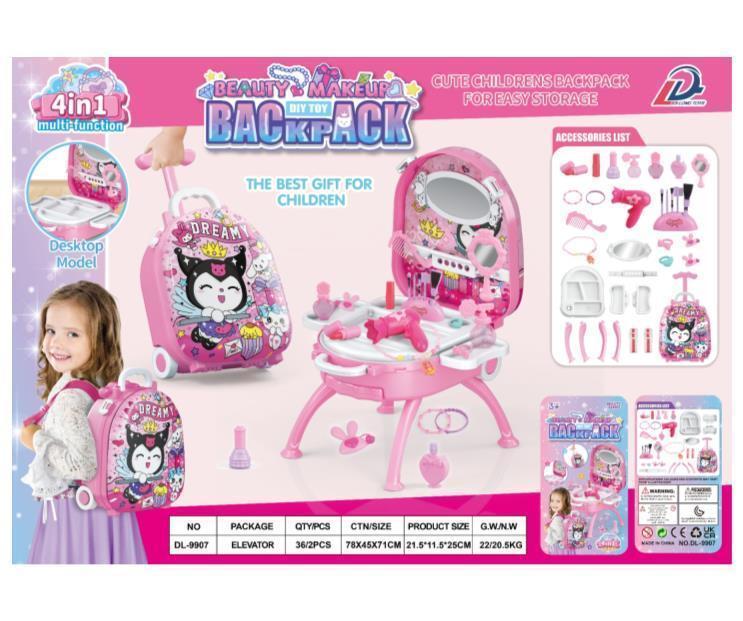 SET MESA MAQUILLAJE MALETA DL-9907