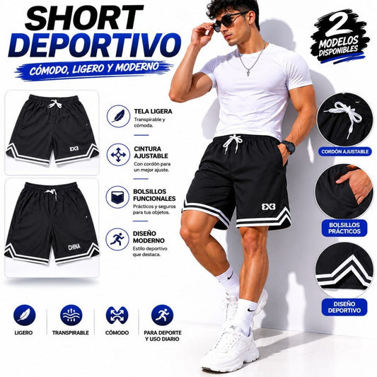 PANTALONETA DEPORTIVA NEGRO
