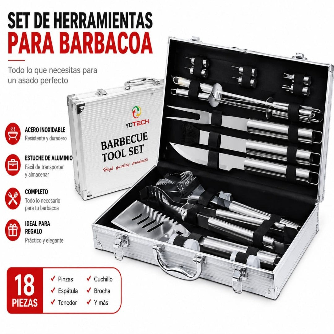 JUEGO DE UTENSILIOS PARA PARRILLA K101001