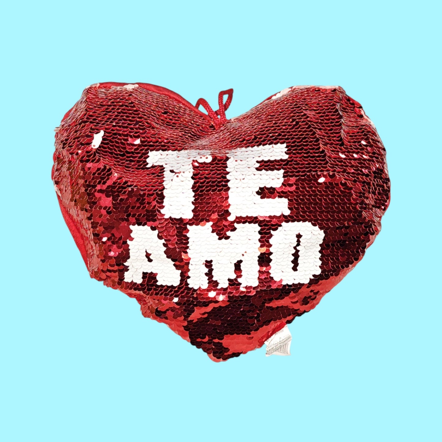 CORAZON LENTEJUELA 25CM TE AMO