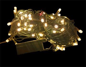 LUZ 100 LED CALIDO CABLE VERDE