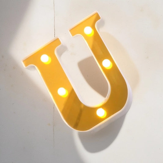 LAMPARA LETRA U 16CM
