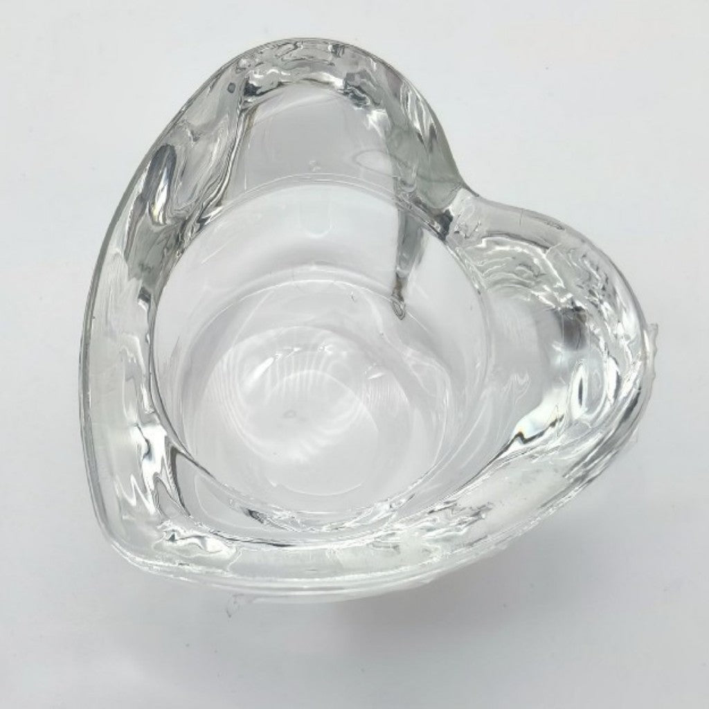 CANDELABRO VIDRIO CORAZON