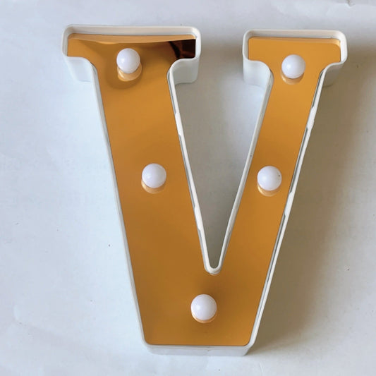 LAMPARA LETRA V 16CM