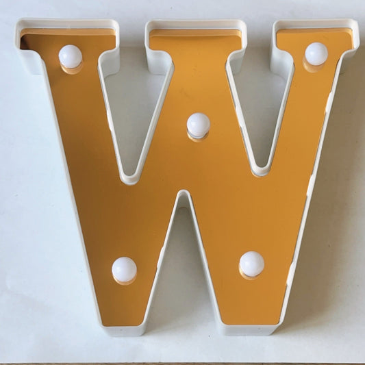LAMPARA LETRA W 16CM