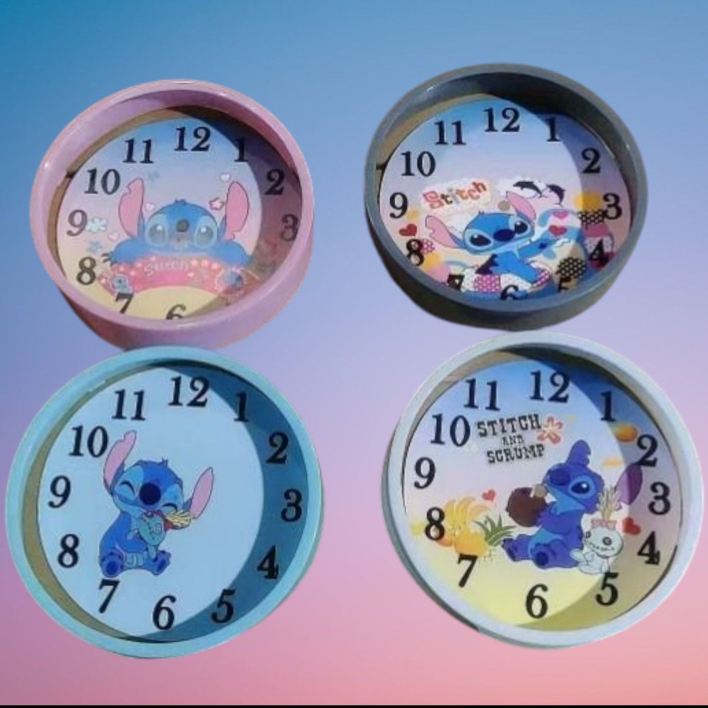 RELOJ PARED STITCH