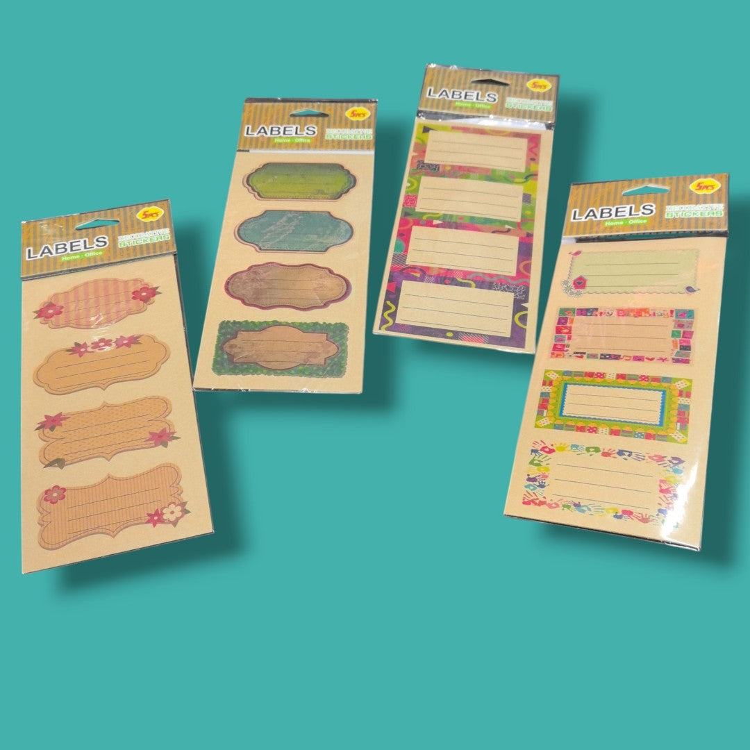 ETIQUETAS ESCOLARES 5PCS 1020