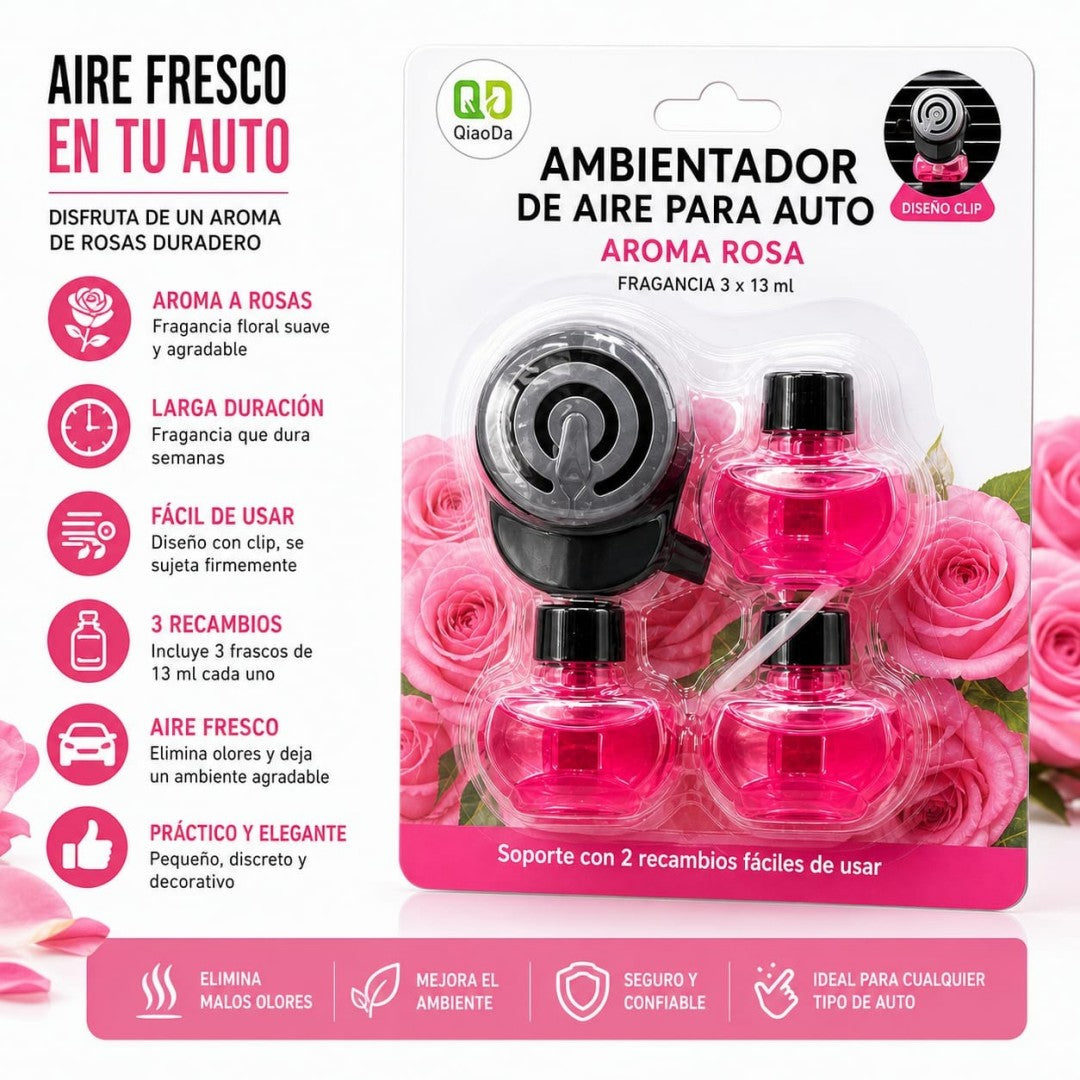 AMBIENTADOR PARA REJILLA DE AUTO 3EN1 6078