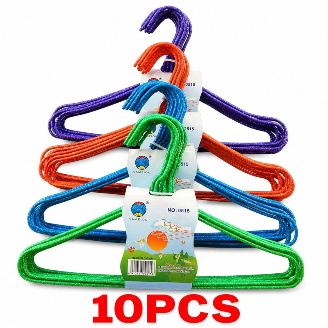 GANCHO ROPA NINO METAL 10PCS 0515