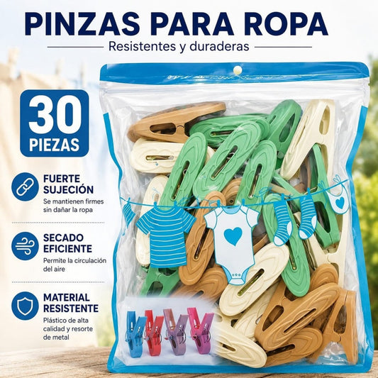PRENSA ROPA 30PCS BOLSA 29037