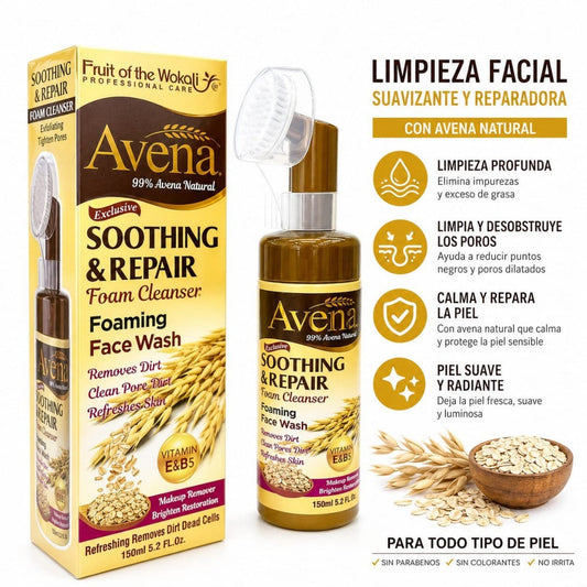 ESPUMA LIMPIADORA FACIAL DE AVENA 150ML HA3105